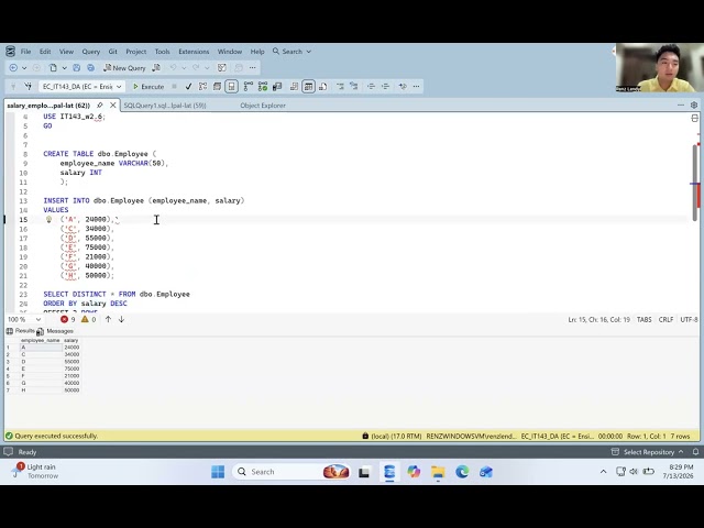 Using offset and fetch
