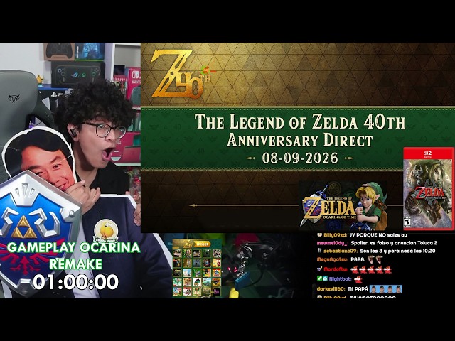 JV REACCION ZELDA 4OTH DIRECT HYPEE - GAMEPLAY OCARINA OF TIME, ZELDA MOVIE, TWILIGHT HD Y BOTW 3