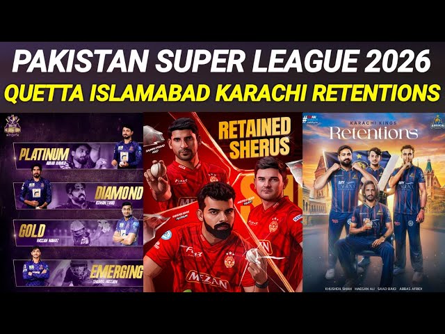 PSL 11 All Teams Best Retentions | PSL 11 Updates | PSL 2026 | PSL 2026 Retentions