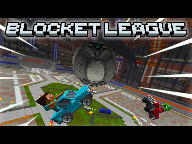 Rocket League but it's in Minecraft...