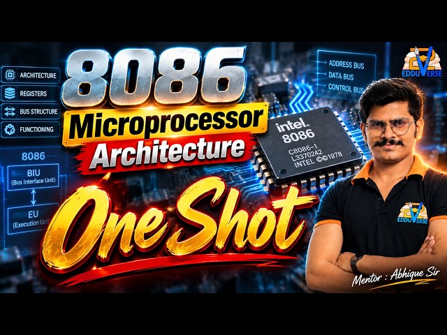 8086 Microprocessor One Shot | Abhiique | V2 Edduverse