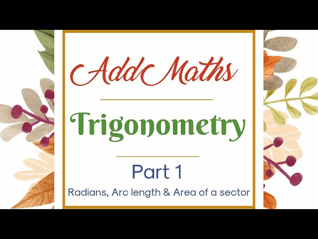 CSEC Add Maths : Trigonometry - Part 1