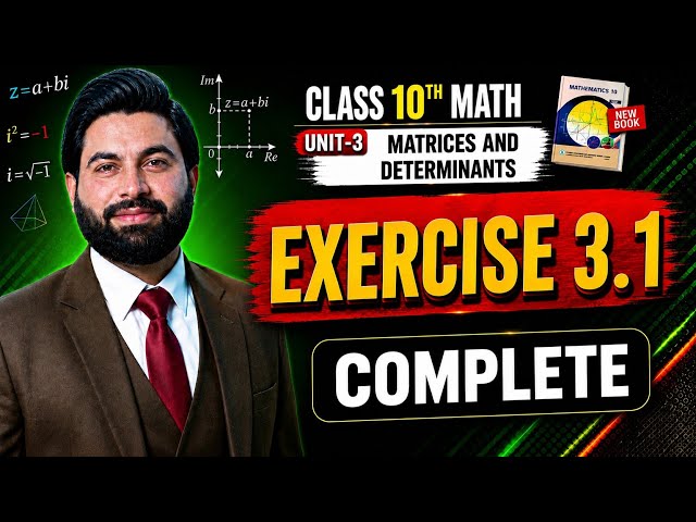 Class 10th Math New Book Ch 3 Exercise 3.1 Complete- 10 Class Maths Exercise 3.1 Complete -PCTB