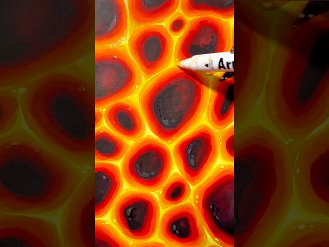 I teach you how to PAINT 🔥LAVA🔥🌋 (Step by step) #drawing #tutorial