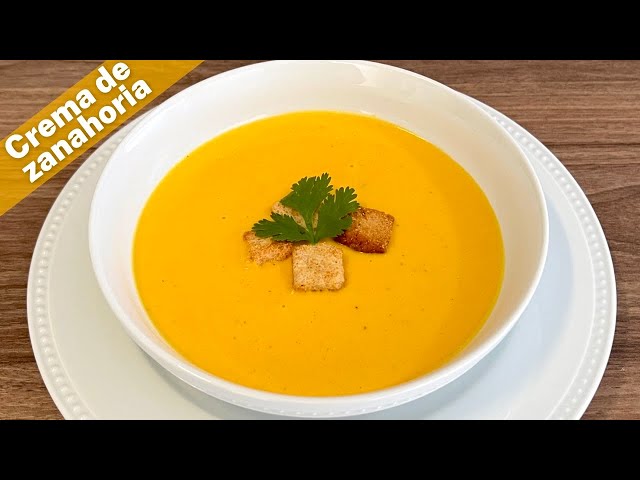 EASY CARROT CREAM SOUP WITH FEW INGREDIENTS | DELICIOUS AND NUTRITIOUS | AT HOME WITH IXCHEL