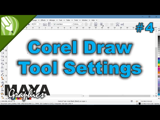 Corel draw tool settings - 4