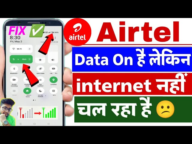Airtel Internet Not Working | FIX | Airtel Network Problem Solution | Airtel Network Problem | Data