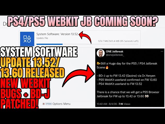 New WebKit Exploit Found Up To 13.52! Is PS4 13.02 Jailbreak Coming?