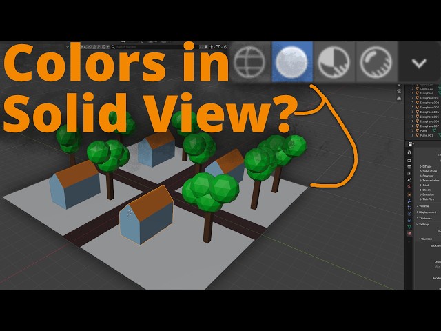 Blender - Show Material Color in Solid View Mode