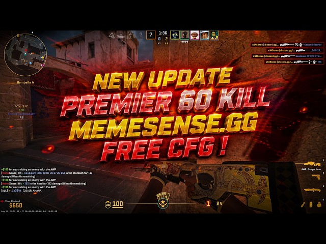 CS2 NEW UPDATE AND SAFE SEMI-RAGE 60 KILL !! ( FREE CFG ) LOOK AT DESC #cs2clips #cs2moments #hvh #1