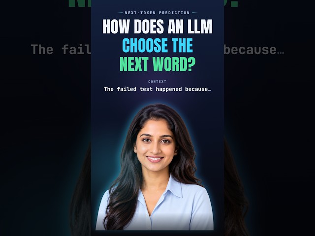 How Does an LLM Choose the Next Word? It is Not Thinking | AI for QA