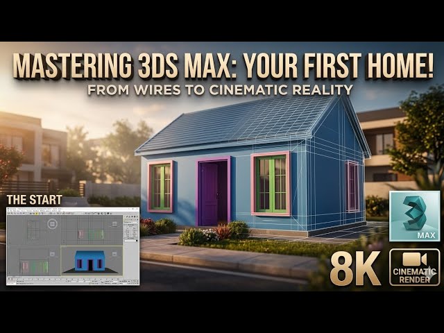 How to Create a 3D House in 3ds Max | Step-by-Step Tutorial