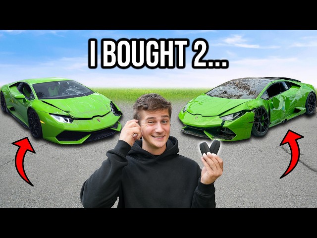 I Bought 2 Crashed Lamborghini's To Make One