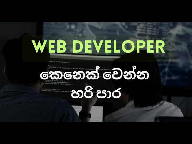 Web Developer Roadmap For Beginners in Sinhala