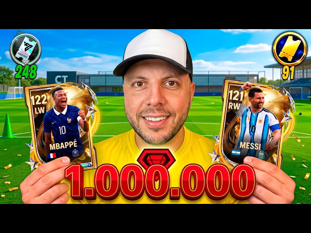 1 MILLION GEMS TO BUILD THE BEST FC MOBILE TEAM