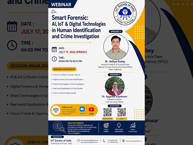 Smart Forensic: AI, IoT& Digital Technologies in Human Identification and Crime Investigation