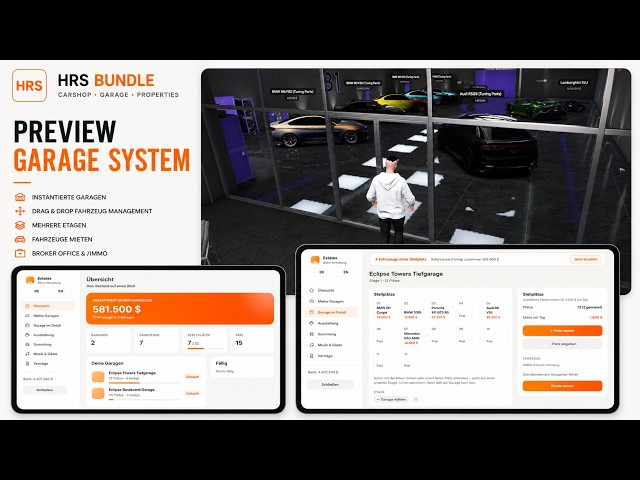 HRS Bundle | Showcase of Properties, Garage | FIVEM | GTA 5 |