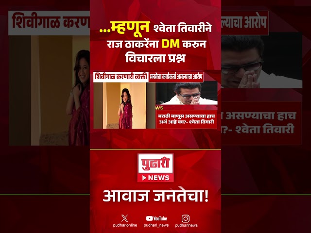 Shweta Tiwari DMs Raj Thackeray | ...म्हणून श्वेता तिवारीने राज ठाकरेंना DM करून विचारला प्रश्न