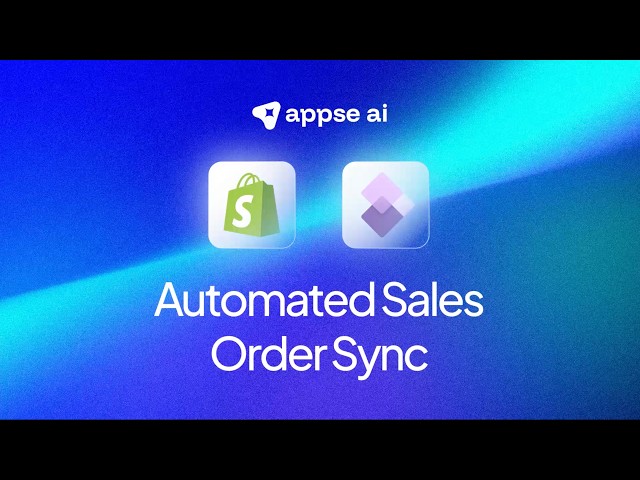 Automate Shopify to Dynamics 365 F&O Sales Order Sync | appse ai