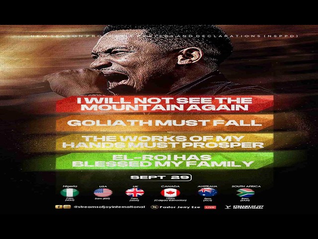 I WILL NOT SEE THE MOUNTAIN AGAIN//GOLIATH MUST FALL || NSPPD || 29TH SEPTEMBER 2026