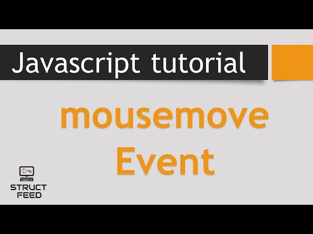 Javascript MouseMove Event