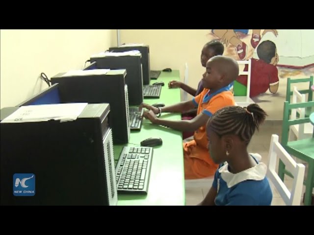 Chinese tech giant donates library to Cameroon's primary school
