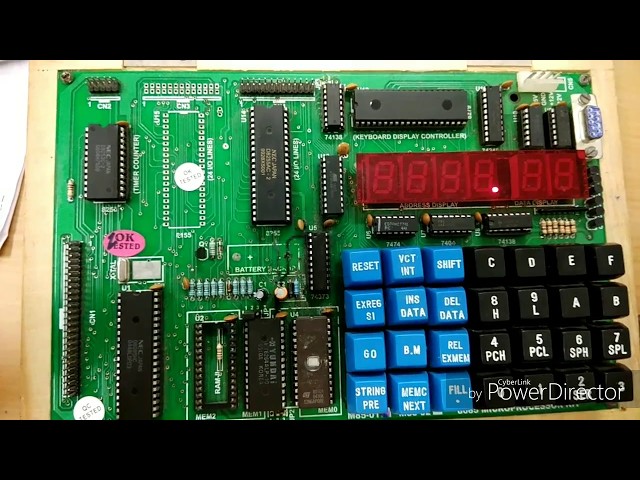 Micro processor 8085. Adding two 8 bit numbers.  Addition of two 8 bit numbers.