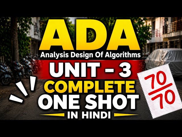 Analysis Design Of Algorithms Complete One Shot Unit - 3 🔥| Dynamic Programming | Rgpv 4Th Sem Exam