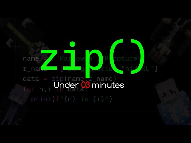 #Python #Zip #Function is #easy!