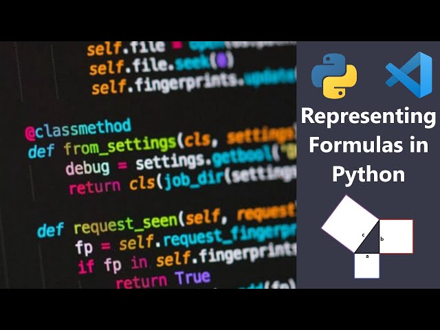 Representing Formulas in Python!