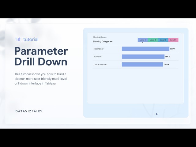 How to build a Parameter Drill-down in Tableau