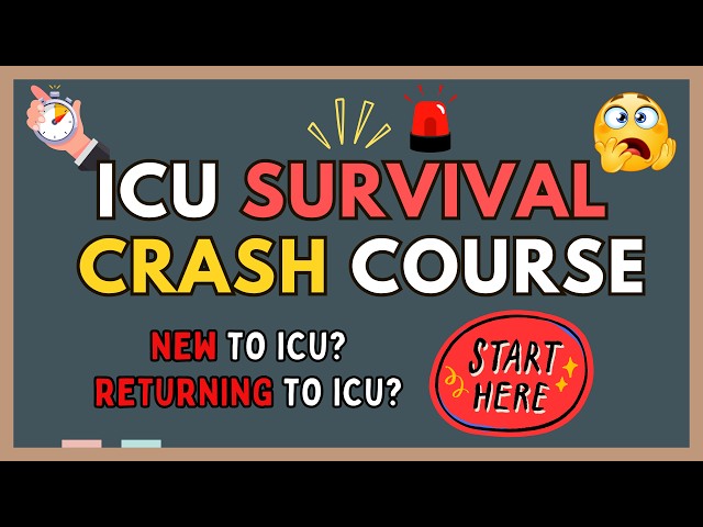 ICU Survival Guide Crash Course | Critical Care Nursing Foundations (Chapter 1) 🚨