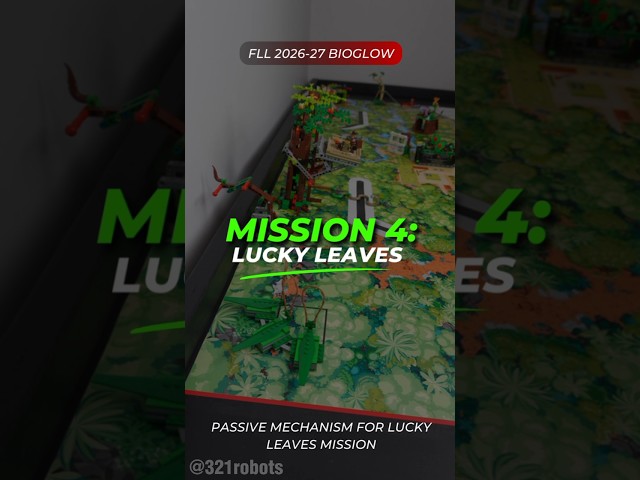Passive mechanism for "Lucky leaves" mission FLL BIOGLOW. #firstlegoleague  #fll #lego #fllbioglow