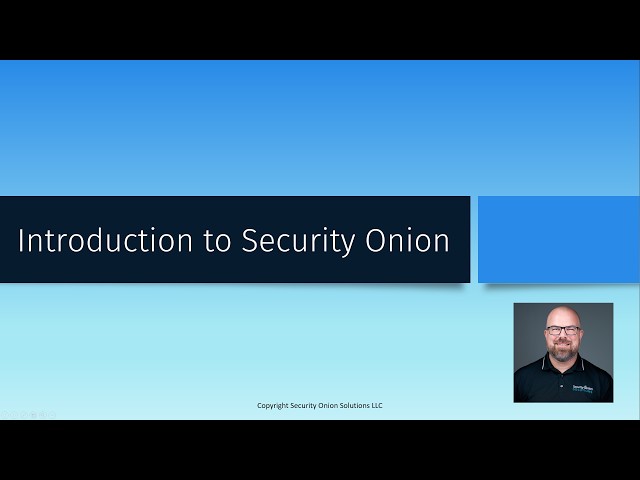 Introduction to Security Onion 3