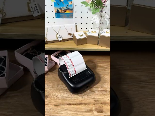 It’s so easy to use “Print Master” to DIY your jewelry price tags#diy #label #tutorial #labelprinter