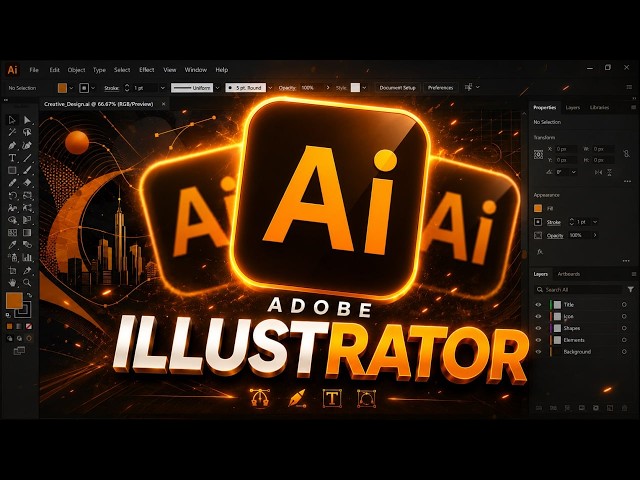 Adobe Illustrator Professional Workflow 2026 | Advanced Logo Design and Typography Techniques