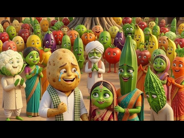 🥔🍅 Long AI Vegetable Video banana ab hua super easy! 🤖🔥