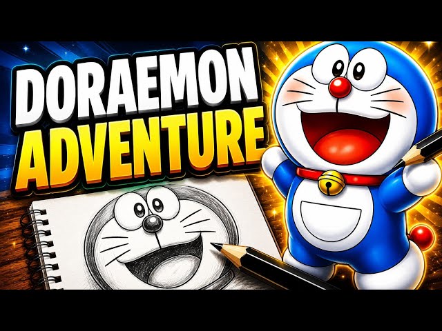 Ultimate Doraemon Adventure You Can’t Miss 😱 || Viral Doraemon Sketch That Looks Real ✨