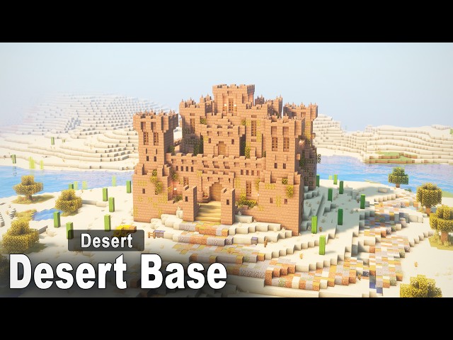 Minecraft: How to build a Desert Mud Base | Easy Tutorial