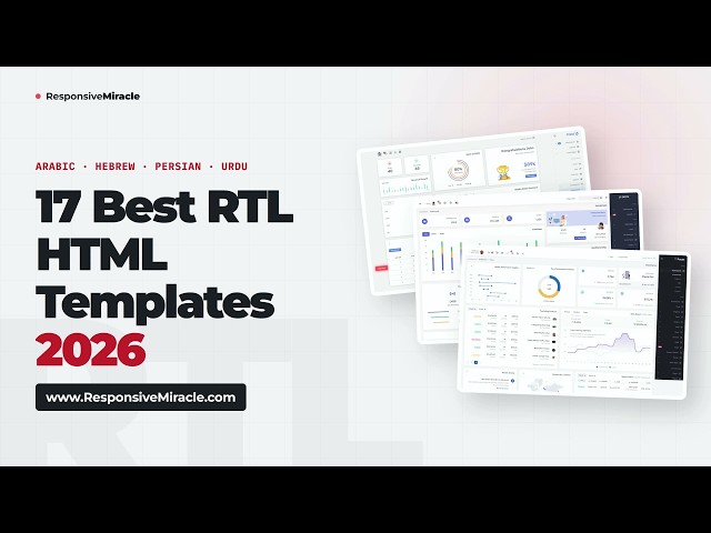 17 Best RTL HTML Templates 2026 – Top 8 for Arabic, Hebrew & Persian Sites
