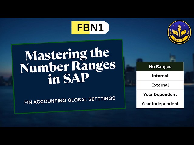 What is a Document Number Range in SAP? (Internal vs. External, Year Dependent Explained)