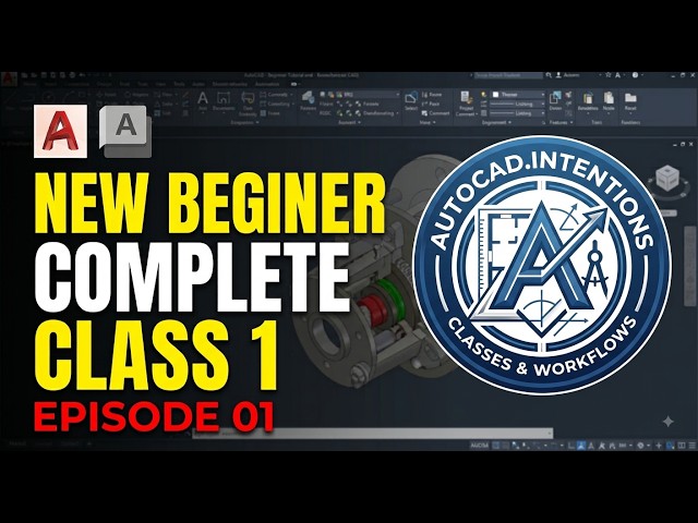 #firstvlog CAD Introduction Let’s Begin! CLASS-1 #cad #autocad #tutorial #AUTOCADINTENTIONS