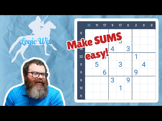 Mental math! | Solving a Sandwich Sudoku: "Diamond" by LogicWiz