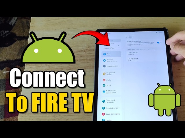 How to Screen Mirror Android Tablet to FIRE TV (Cast Tutorial)