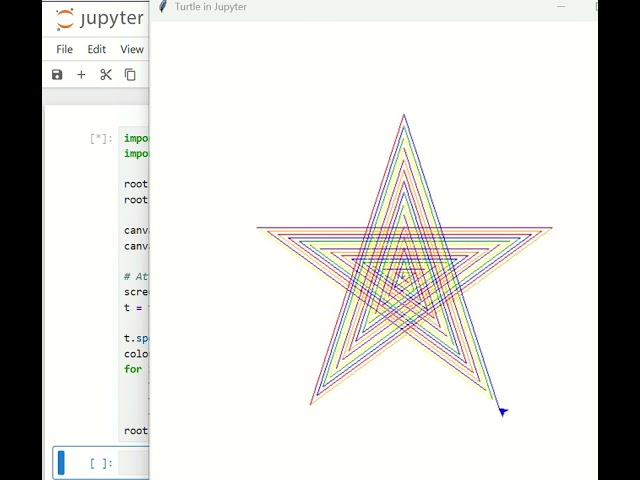 Creative Python Turtle Graphics Animation using Loops