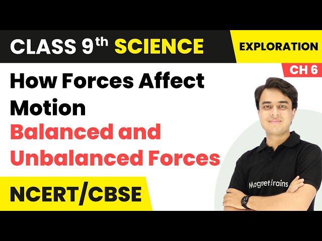 Balanced and Unbalanced Forces - How Forces Affect Motion | Class 9th Science | Chapter 6 | CBSE
