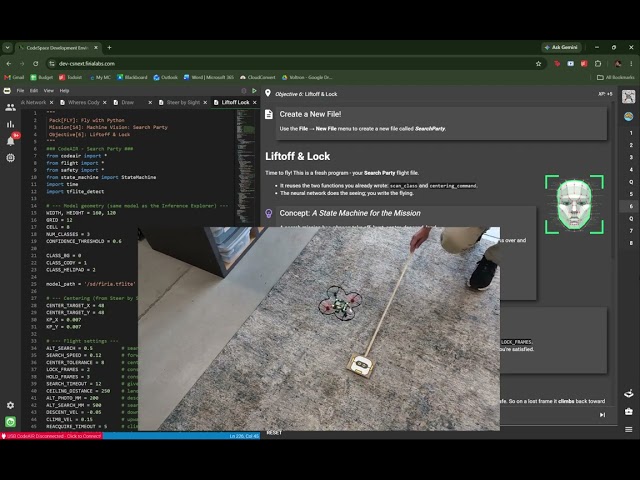 FLY WITH PYTHON: MACHINE VISION  | Firia Labs