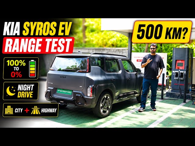 Kia Syros EV Range Test - 500 KM Possible?