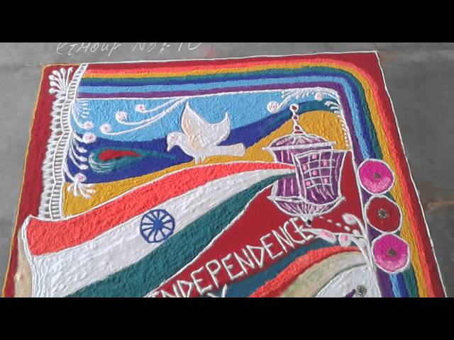 GECV, Saptdhara, Rangoli Competition, 2013