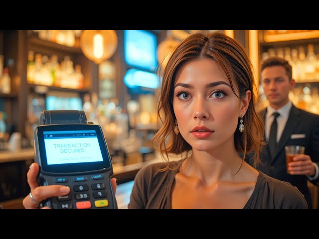 At the bar counter, he said “the black card is mine”—the terminal showed my full name…